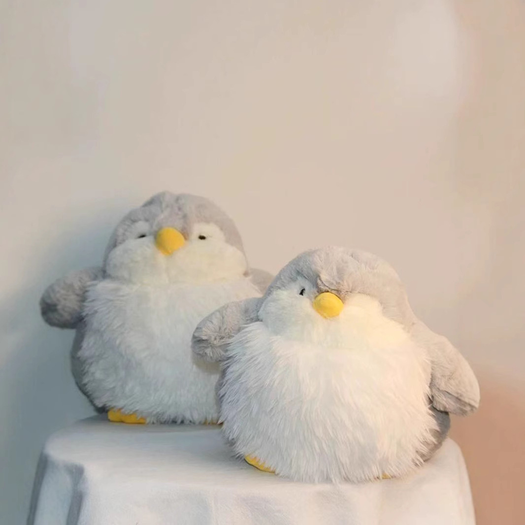 Fluffy plush doll cute penguin doll plush toy soothing doll children's gift doll birthday gift-image-1098872606