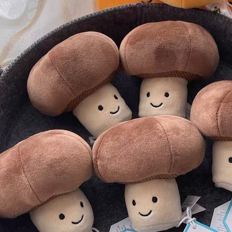 Lively mushroom doll children's toys simulated small mushroom mushroom plush soothing doll wholesale plush toy-image-1098802155