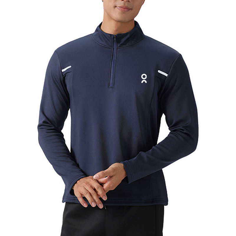 Spring and Autumn New Half Zipper Sports Long Slve T-shirt Mens Hoodie Shooting Clothes Outdoor Top Running Spd Drying Clothes Q260508