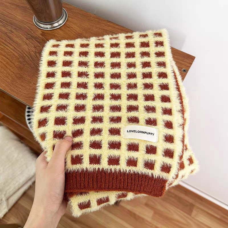 Couverture de cou tricotée gaufrée vert menthe pour femme, châle de styliste, écharpe chaude multifonctionnelle, combinaison élégante et luxueuse