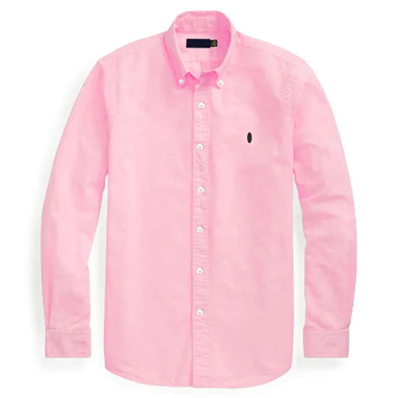 New Mens Shirt Designer Tshirts Summer Horse Embroidery s Shirt Tops Strtwear Solid Color Blouse Business Leisure Oxford Textile Button L26924