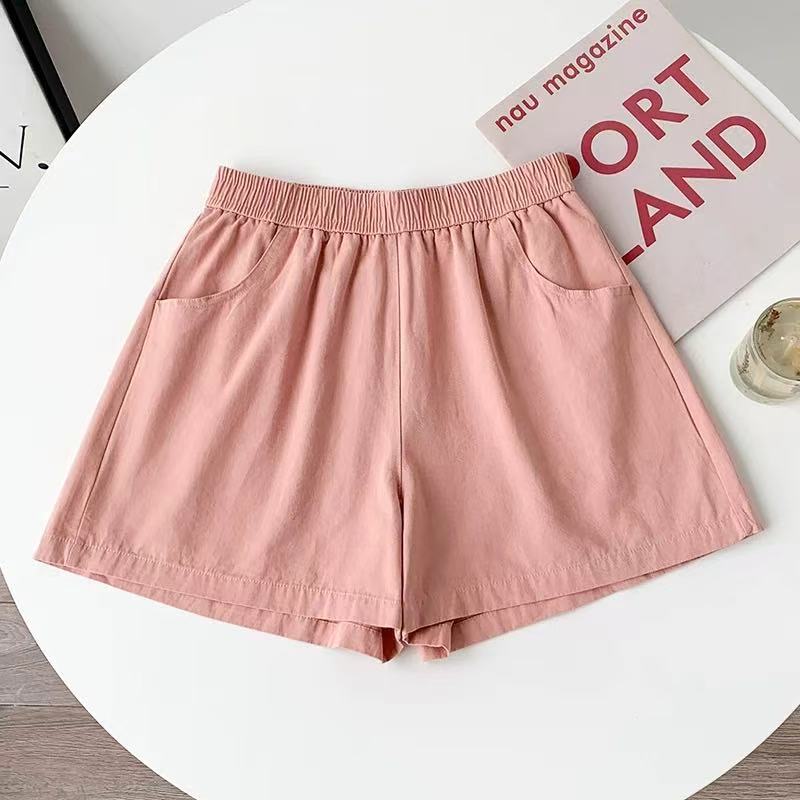 017 Shorts - Summer Women's High-Waisted Loose-Fitting Style - Casual Fit-image-1098831674