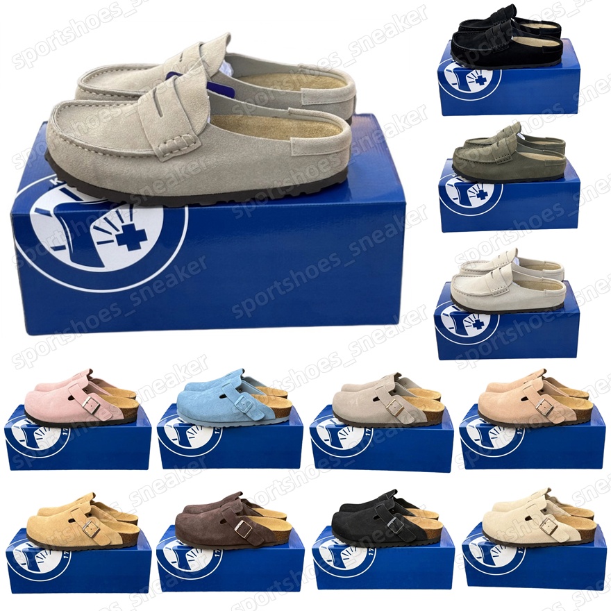Designer Naples Slippers Wrapped Clogs loafers Sandals Clog Cork Flat High Quality Fashion Winter Summer Shoes Leather Slide Beach Women Men Size 35