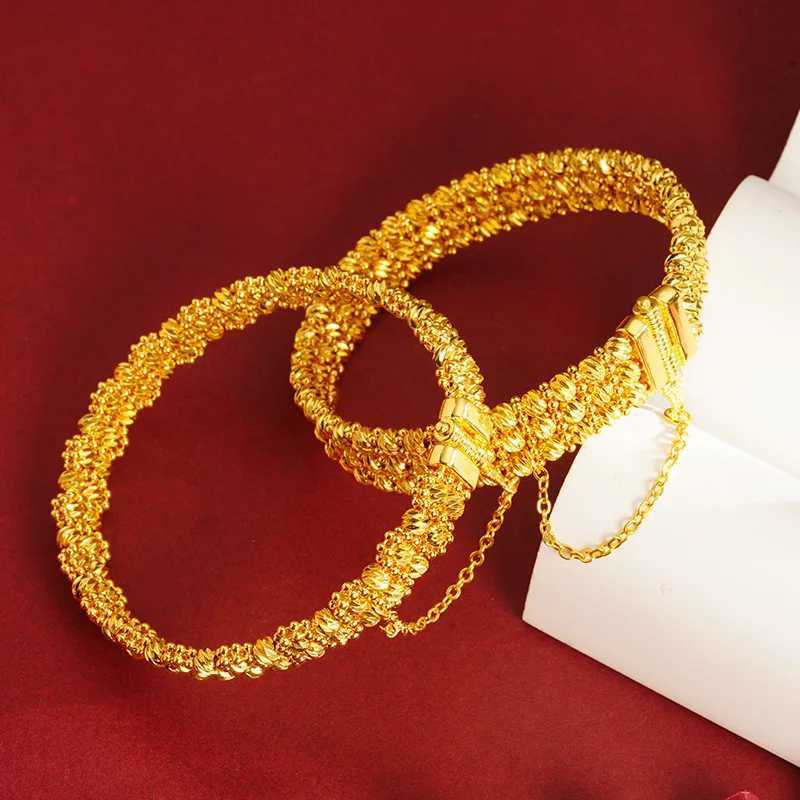 Luxury 24K 9999 Pure Gold real gold Womens beads disco multi-layer H260323-image-1098792906