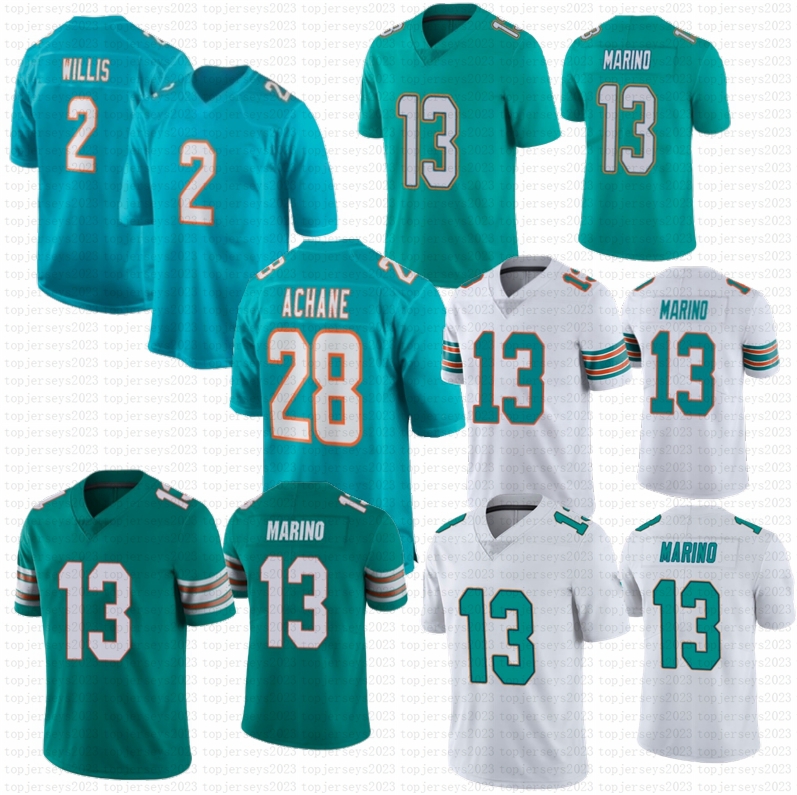 2026 New Malik Willis Devon Achane Football Jerseys Dan Marino Berrios-image-917734037
