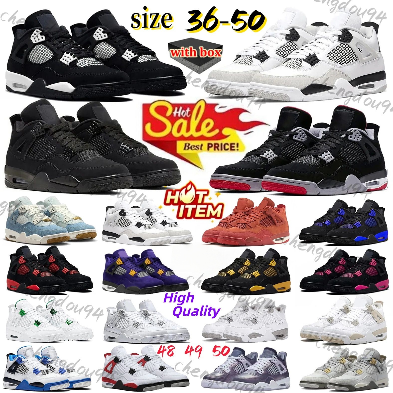 Designer 4 Basketball Shoes For Men Women 4s Sneaker Military Black Cat Pine Green White Oreo Red Thunder Unc Bred Cacao Medium Olive Sail Mens T-image-936419084