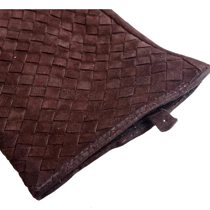 Mens 100 Real Leather Winter Warm Woven Design Lambskin Goatskin Classical Driving Riding Short GlovesW251111 Women Jewelry