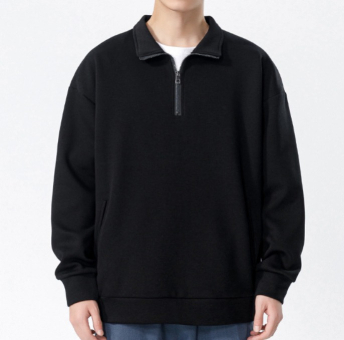 A60 Turtleneck Sweatshirt for Men Autumn and Winter Thickened Loose Trendy Solid