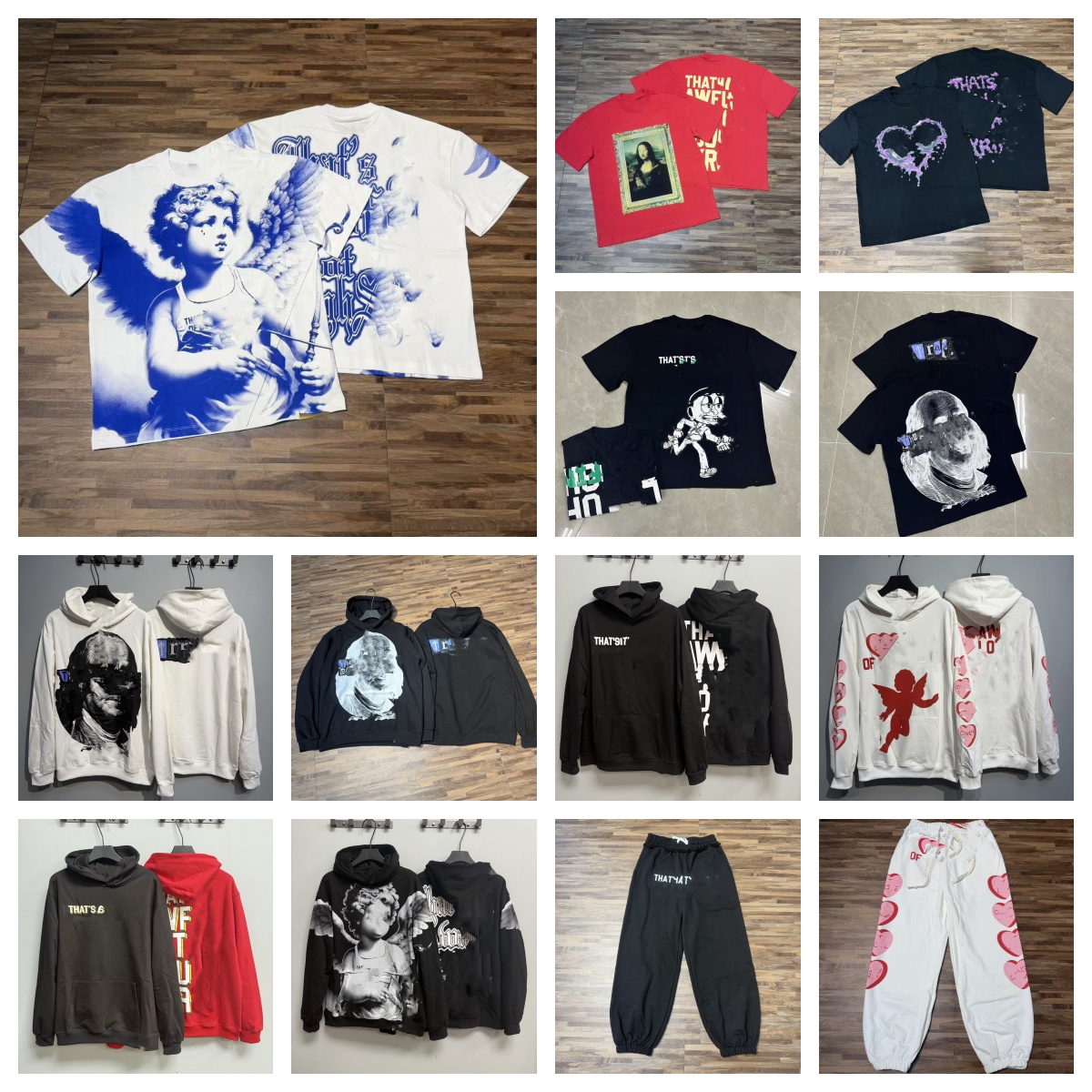 5A designer thats a awful lot of men t shirt fashion street caugh syrup Hipster Fabric Stree Printing High Quality Hip Hop hoodies