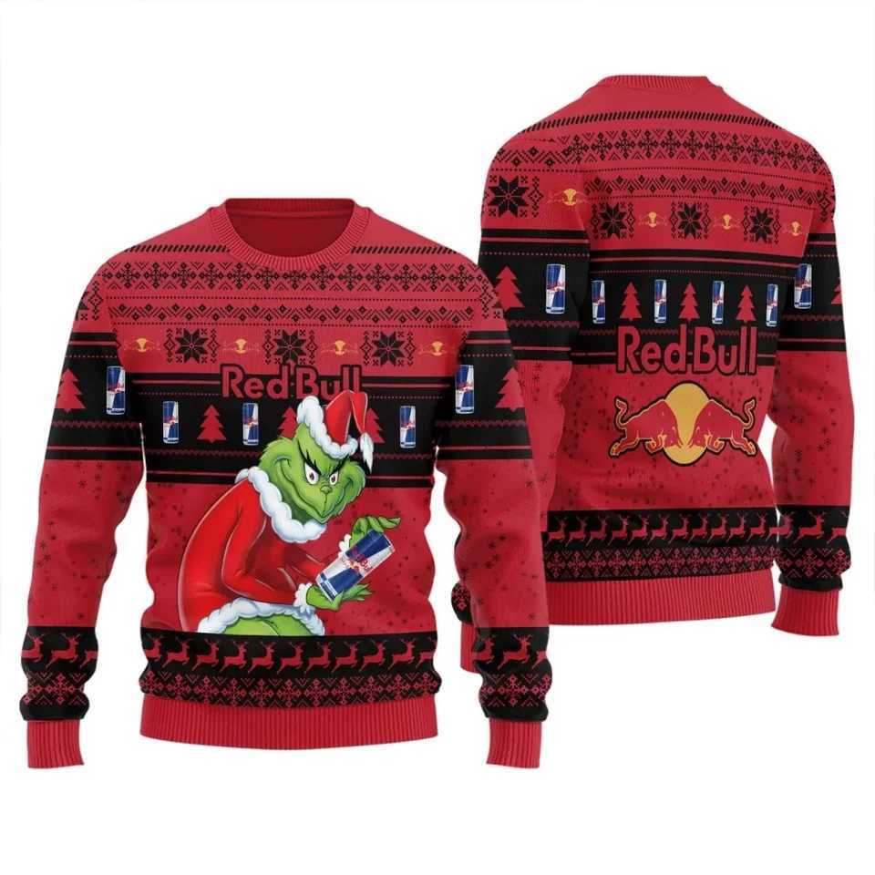 2025 New Red Bull Racing Christmas Ugly Sweater Autumn/Winter Gifts Couples Casual Fashion Christmas Party Comes L251111WKCL