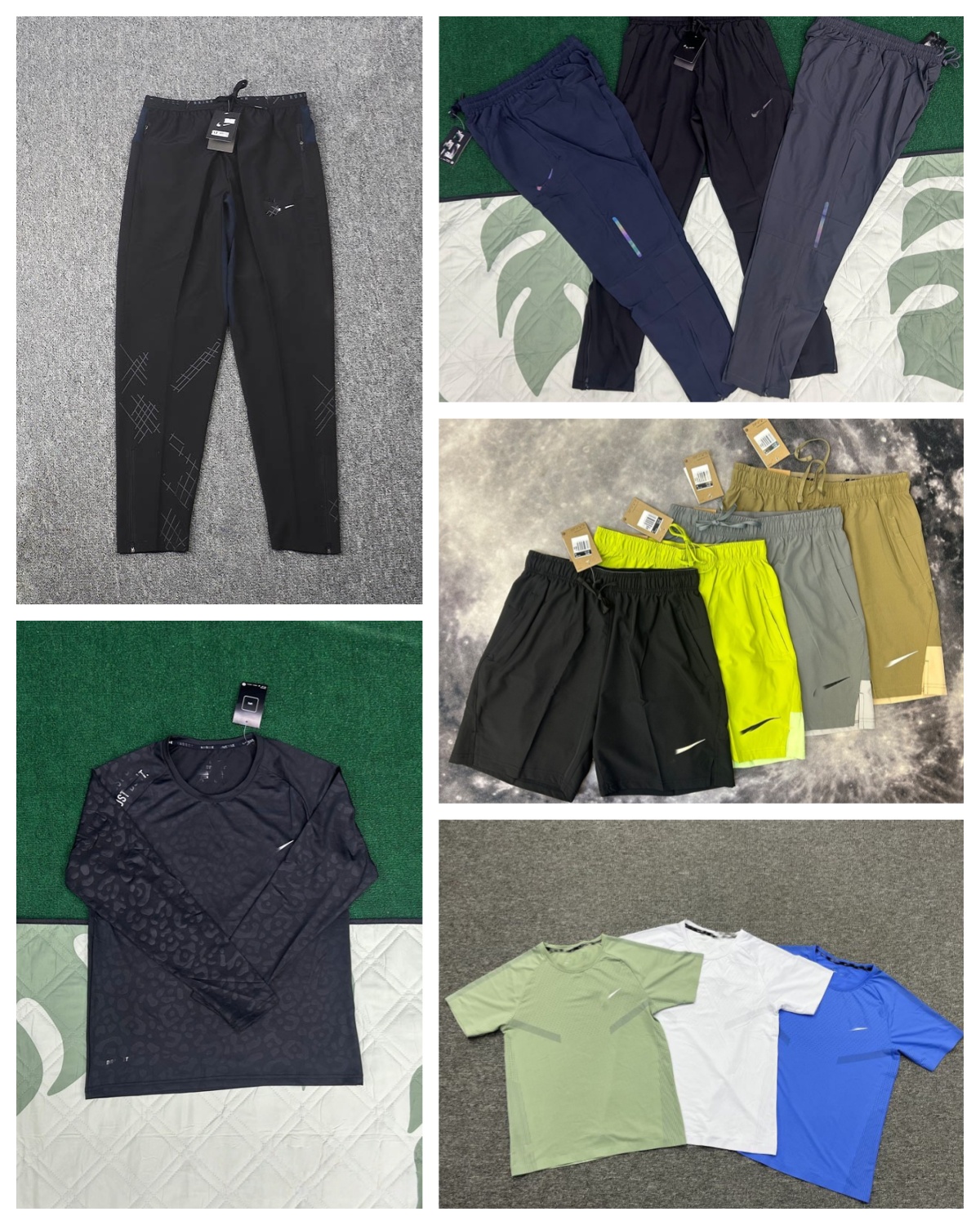 Designer Spring and Autumn Quick drying Casual Thin Sports Breathable Short Sleeve Men's Straight Pants Running Fitness Training Loose Woven Me