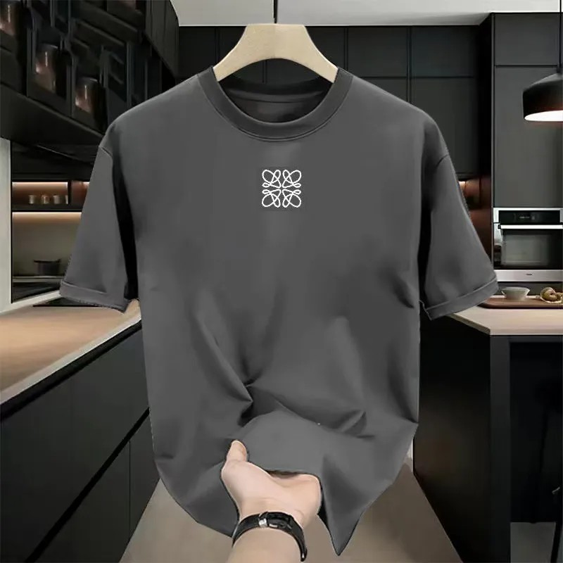 designer men t shirt high quality clothing fashion casual simple embroidery heavy cotton t-shirt male and female couples must have clothing