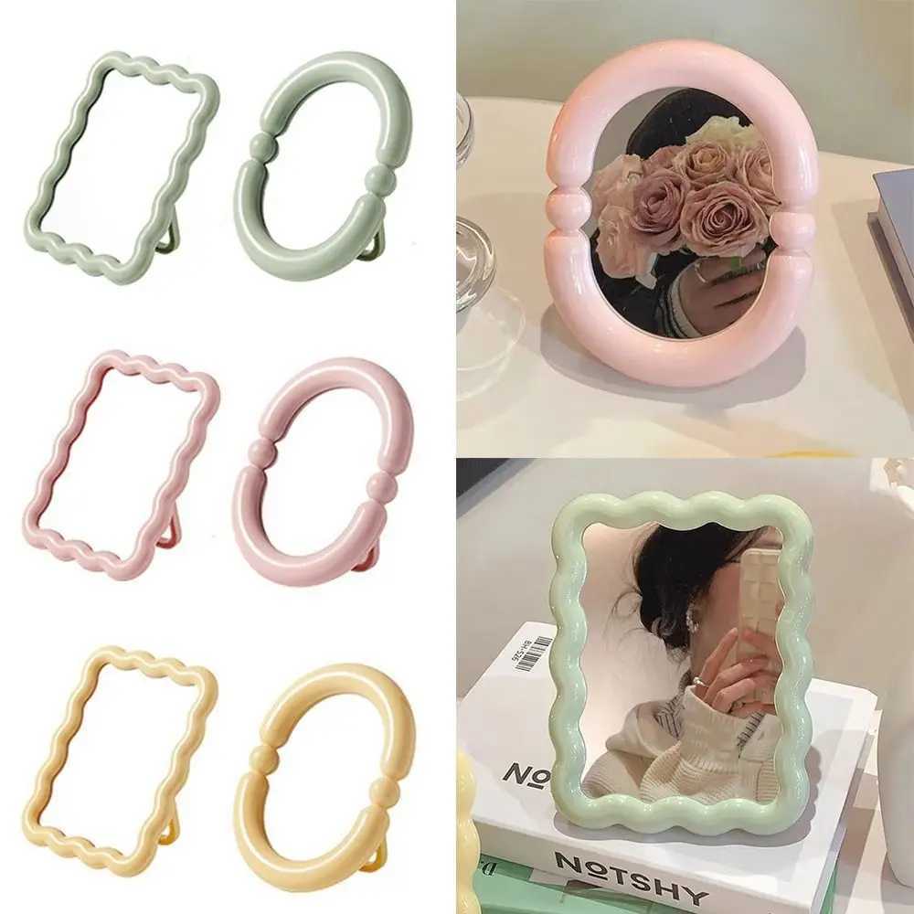 Creative Candy Color Makeup Mirror High-definition Adjustable Beauty Mirror Thickened Table Mirror Student Dormitory H260324-image-1098901571