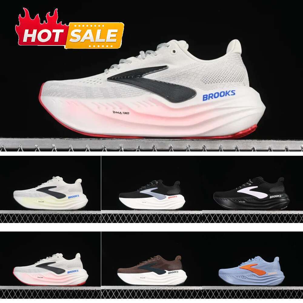 2026 Designer Ventilate Running Shoes Mens Womens Brook Glycerin Maximum White Diva Pink Ebony Winter Sky Orange Aurora Black Men Women Sports Train