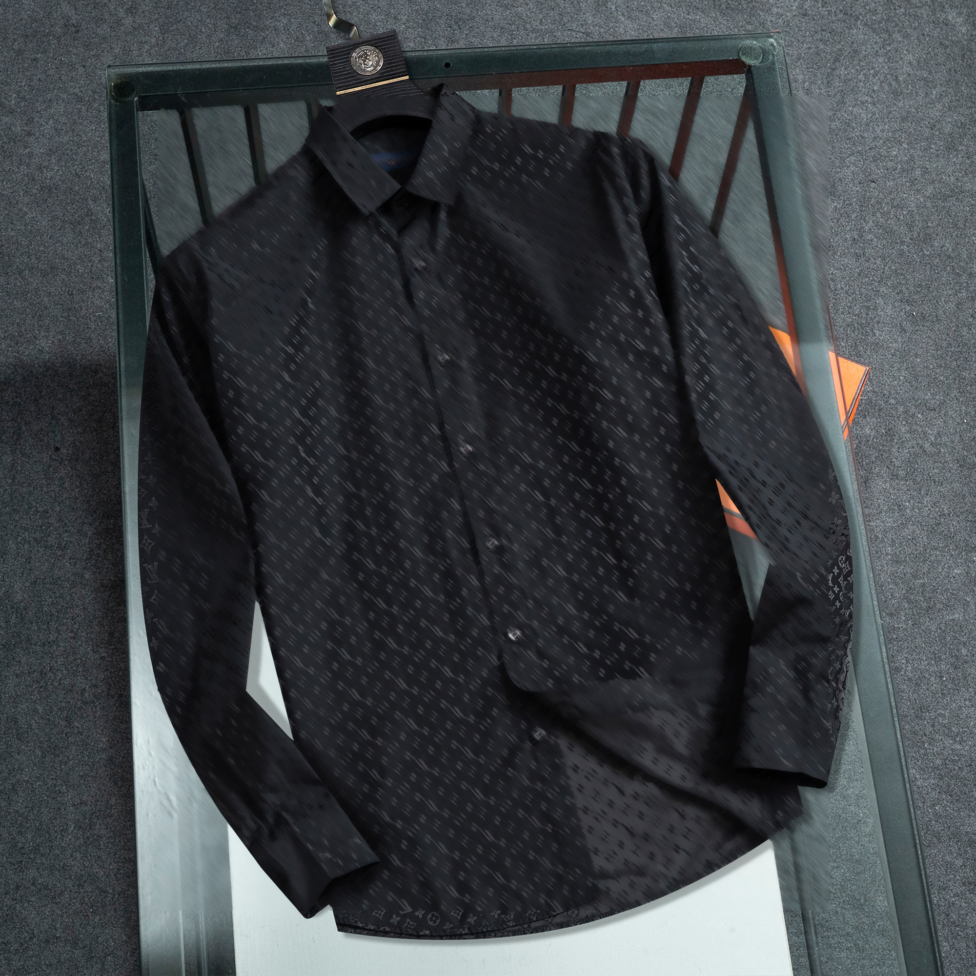 Mens Designer Button Up Shirt Formal Business Slimming Dress Shirts Breathable Fashion shirt Asian size M 3XL 001