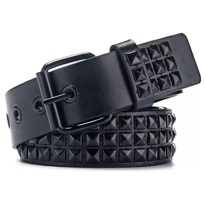Trend Rivet Belt Heavy Metal Belt Men Women Punk Nightclub Rock Style Belt Jeans Belt Y2K Belt Fashion Decoration Women's Belts