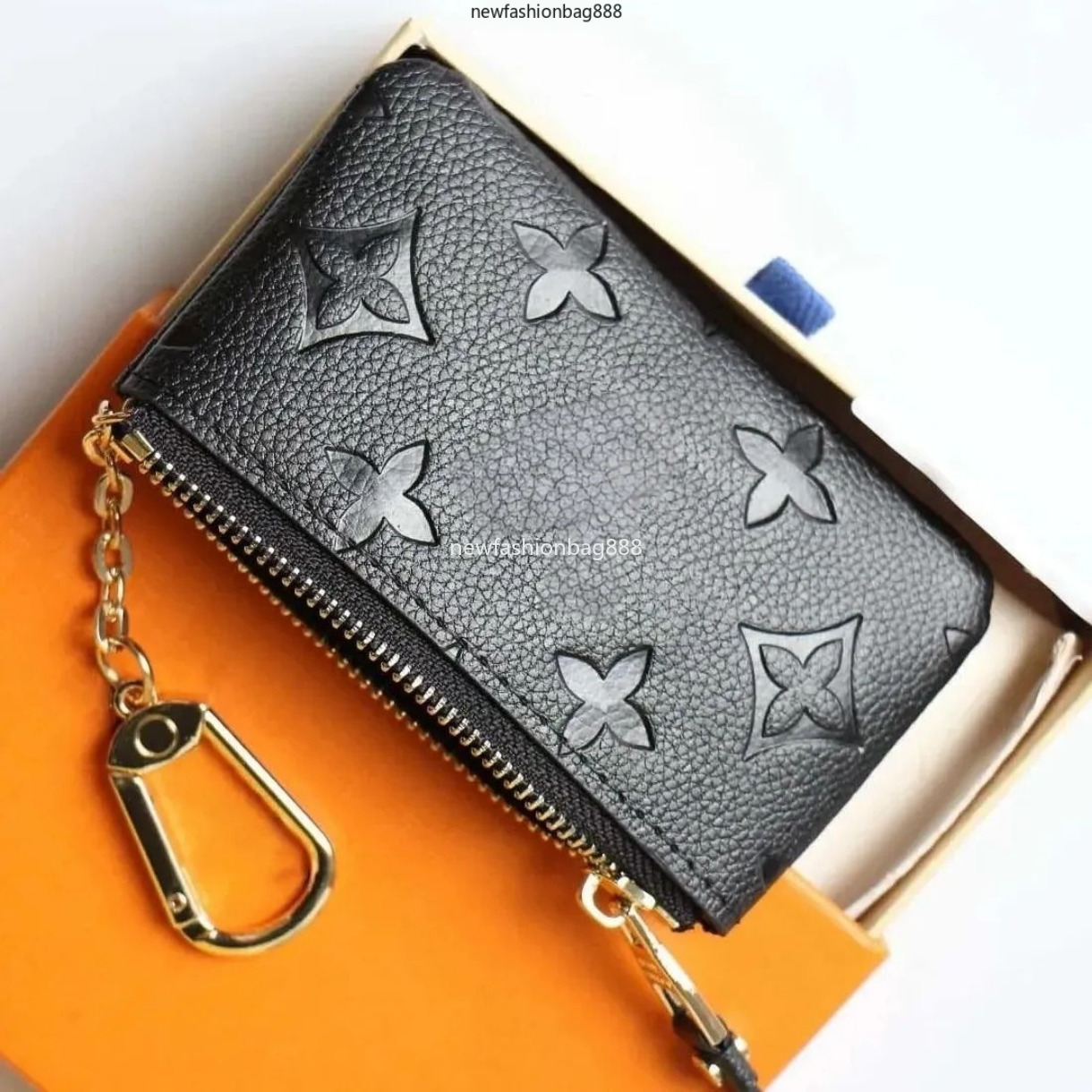 With Dust Bags and Box Womens Men women KEY POUCH POCHETTE CLES Designers Fashion handbag Women Mens Credit Card Holder Coin Purse Luxurys Wallet Ba