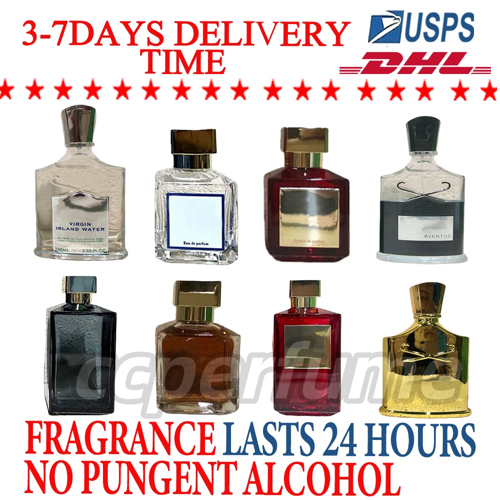 Receipt Men Women Luxury Designer Parfum Cologne Neutral 100ml 3.4oz Brand Neutral Unisex High quality perfume fragrance lasts 24 hours-image-1093822475