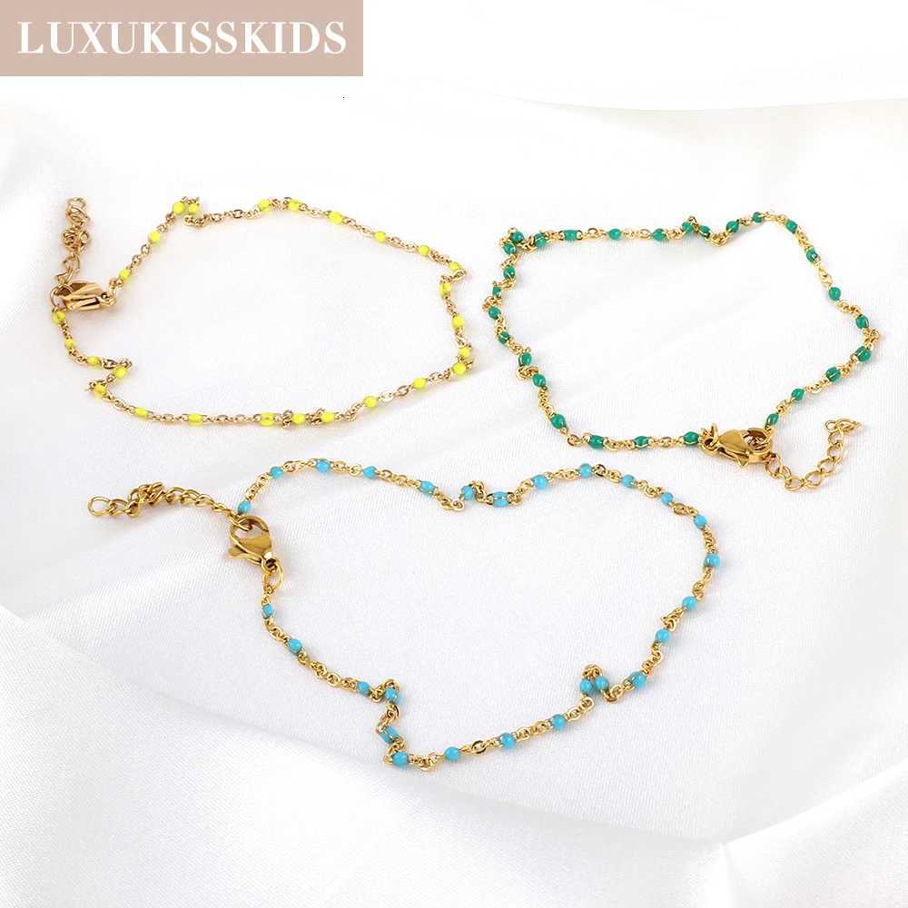 LUXUKISSKIDS New Fashion Bohemia Anklets For Woman Green Snake Beads Chains Jewelry On Foot Summer Holiday Vintage Leg H260325-image-1099068260