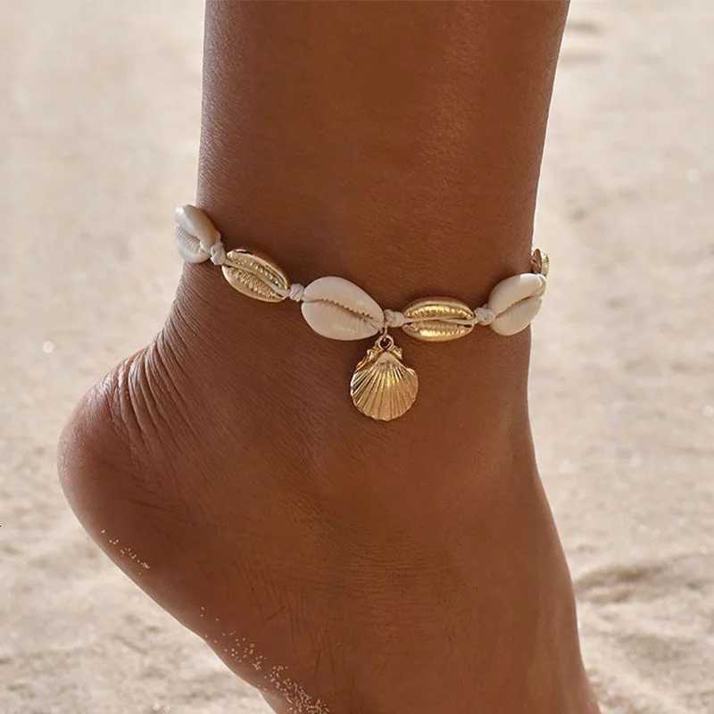 Womens Shell Ankle Charm Hand Accessories Exquisite Foot Accessories Women and Teenage Girls Summer Barefoot Beach H260325-image-1099068136
