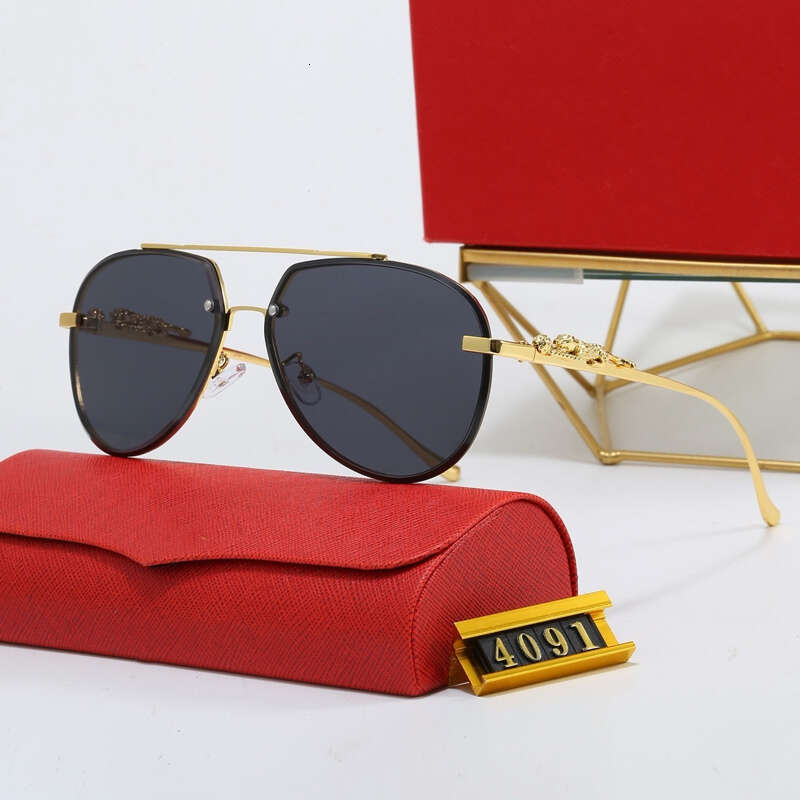 10A Designers Sunglasses leopard decoration Metal frame Sunglasses Gradient lenses Sunglasses Men Women Luxury sunglasses with gift box-image-894489159
