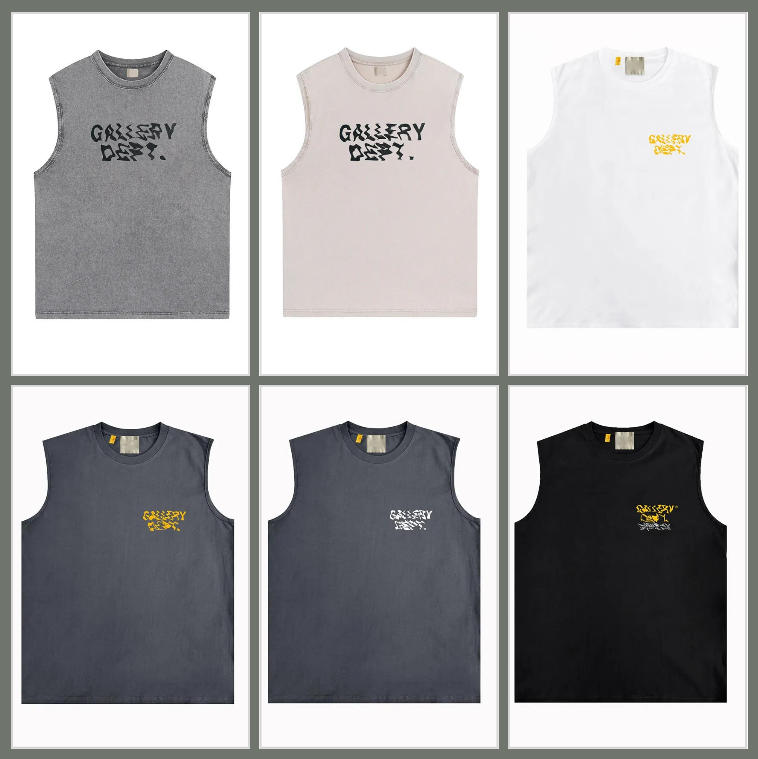 Mens Vest Designer Tank Top Sleeveless Vintage Graffiti Print Unisex Loose-Fit Casual Sleeveless camis T-Shirt-image-1099017371