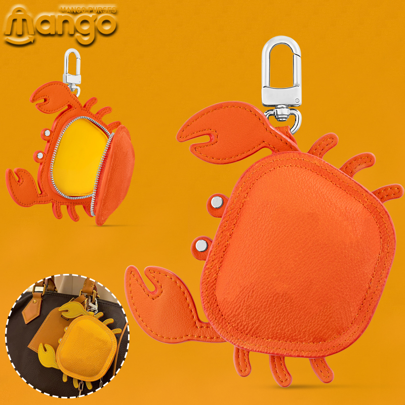 Designer keychain Crab Bag Accessories For Backpack Handbag Shoulder bag Coin Purse Earphone Car Key Chain