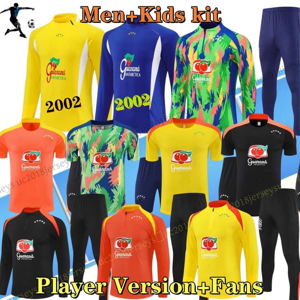 2026-27 BRAZILS Training shirt 02 Retro brasil soccer tracksuit 25 26 27 football training SHIRT NEYMAR JR Half-zip training shirt aldult kids kit