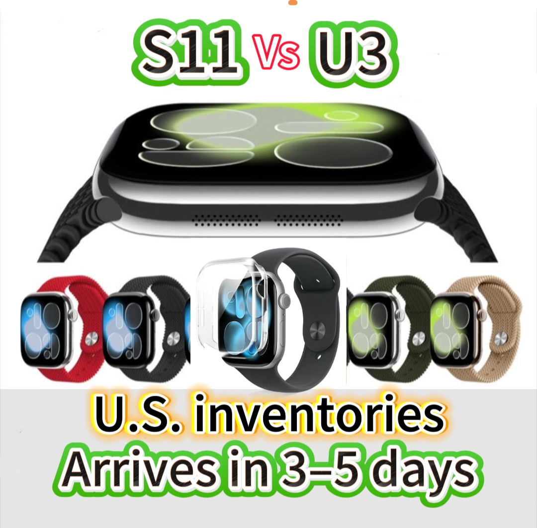 Stock américain : compatible avec les montres de sport Apple Watch Ultra 3 et S11 unisexes | Boîtier durable avec fonctionnalité Bluetooth Taille