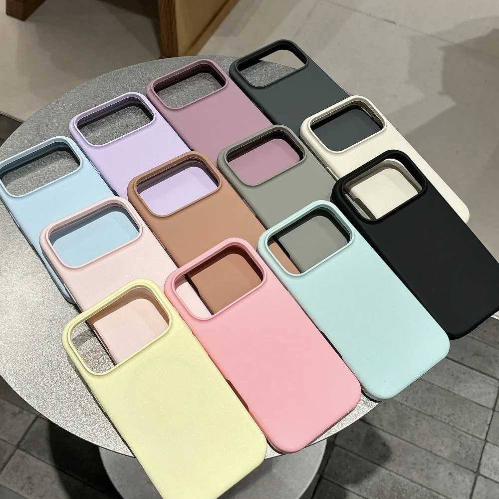 Candy Solid Color for Case for iPhone 17 Air 16 15 14 13 11 12 Pro Max Plus Soft Liquid Silicone Slim Shockproof Cover H260326-image-1099193329