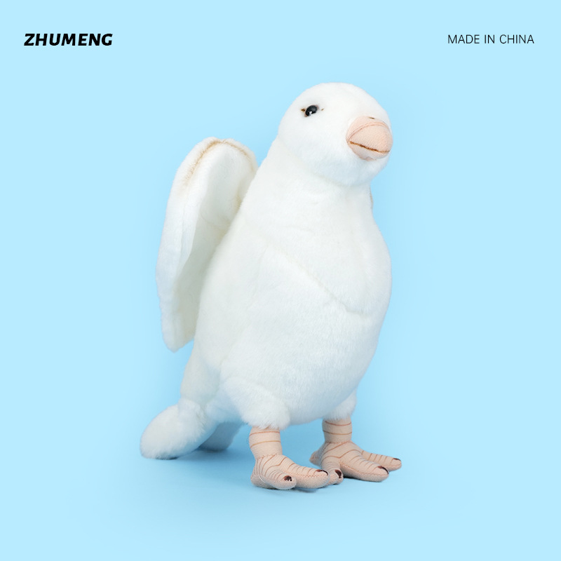 Simulation pigeon doll new doll children's gift grab machine doll white pigeon plush toy-image-1099158380