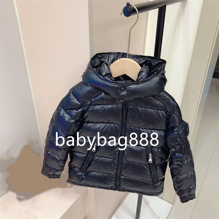New brand kid hoodies kids designer coat baby down jacket fasion 100% goose down filling comfortable warm white black girl boy school coats pink jac