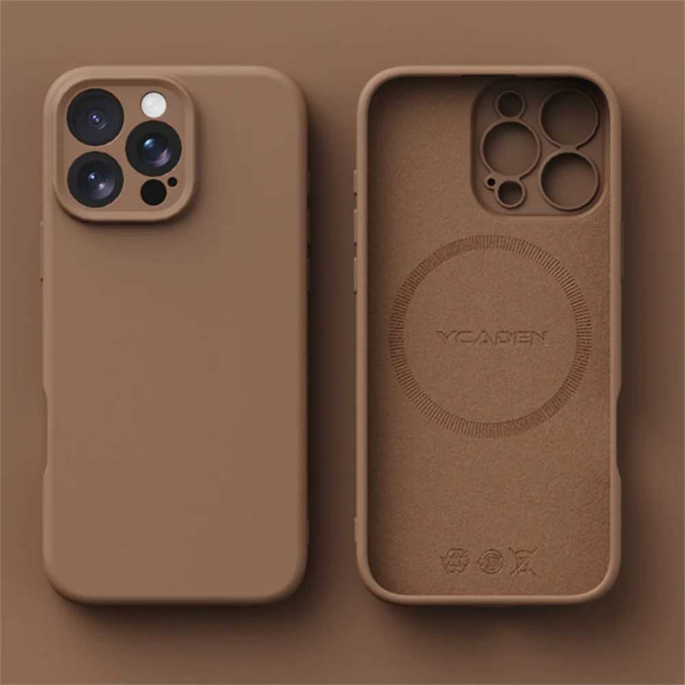 Liquid Silicone For Case For iPhone 17 Air 16 Plus 15 14 13 12 Pro Max 17Pro Wireless Charging Skin Smooth Cover H260326-image-1099193381