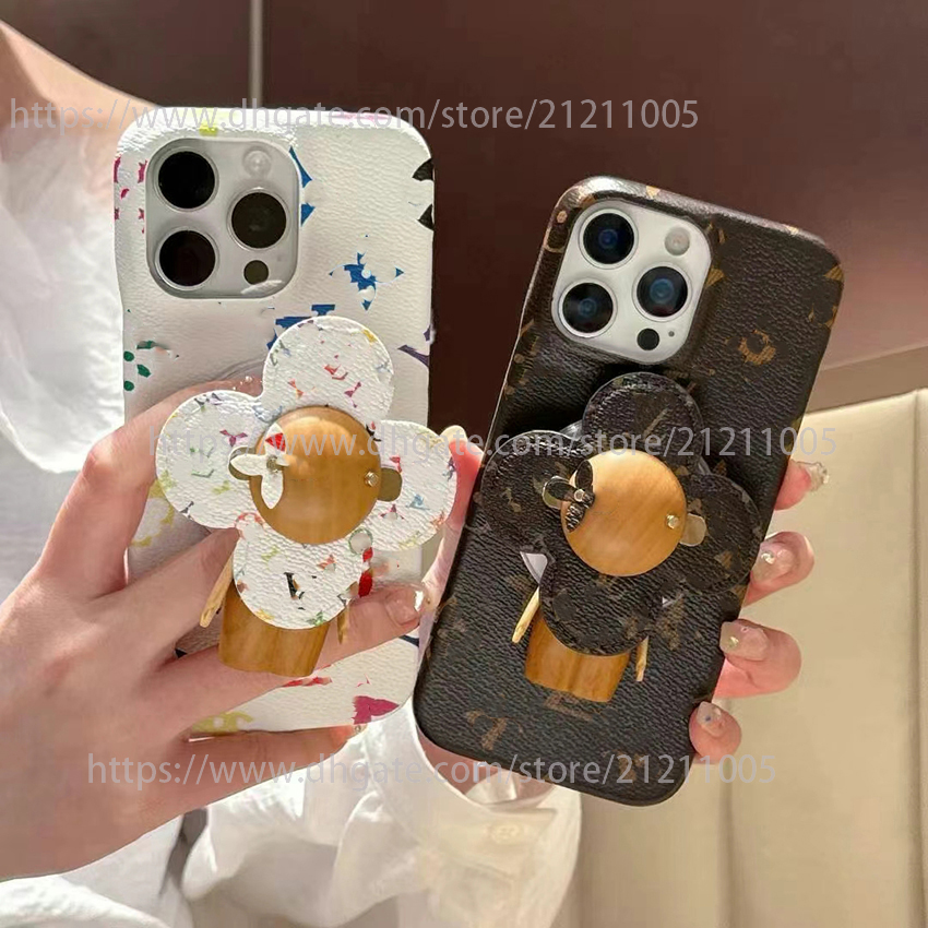 1V phone case for iPhone 16 15 14 13 Pro Max 16Pro sunflower stand phone case classic print 15Pro cover for apple 16promax 15promax 14Promax 13Proma