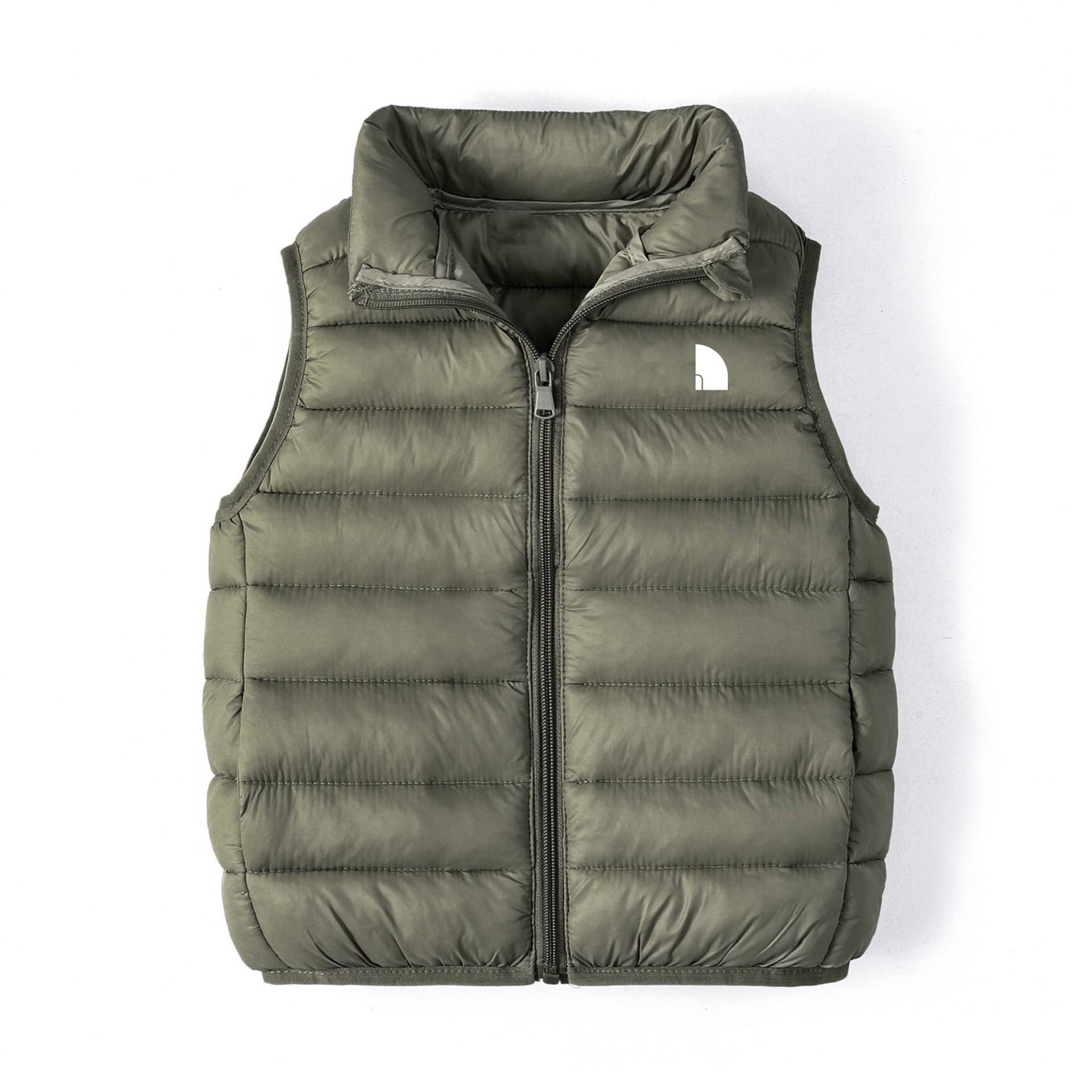 2026 New Kids NF Nnorth Designer Face Waistcoat Boys Girls Down Puffer Jacket Baby Vest