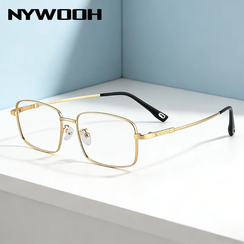 Large Square Glasses for Wide Face Adults Men Women Metal Full Frame Minimalist Fashion Eyewear Daily Use Comfort Fit 260317