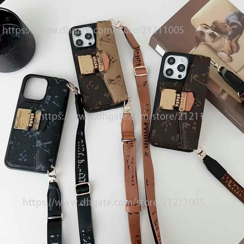 1v phone case for iPhone 17 16 15 14 13 Pro 12 11 Max Plus 16Pro Large Capacity Flap Card Pocket phone case Leather Crossbody Strap 17Pro cover 15pr