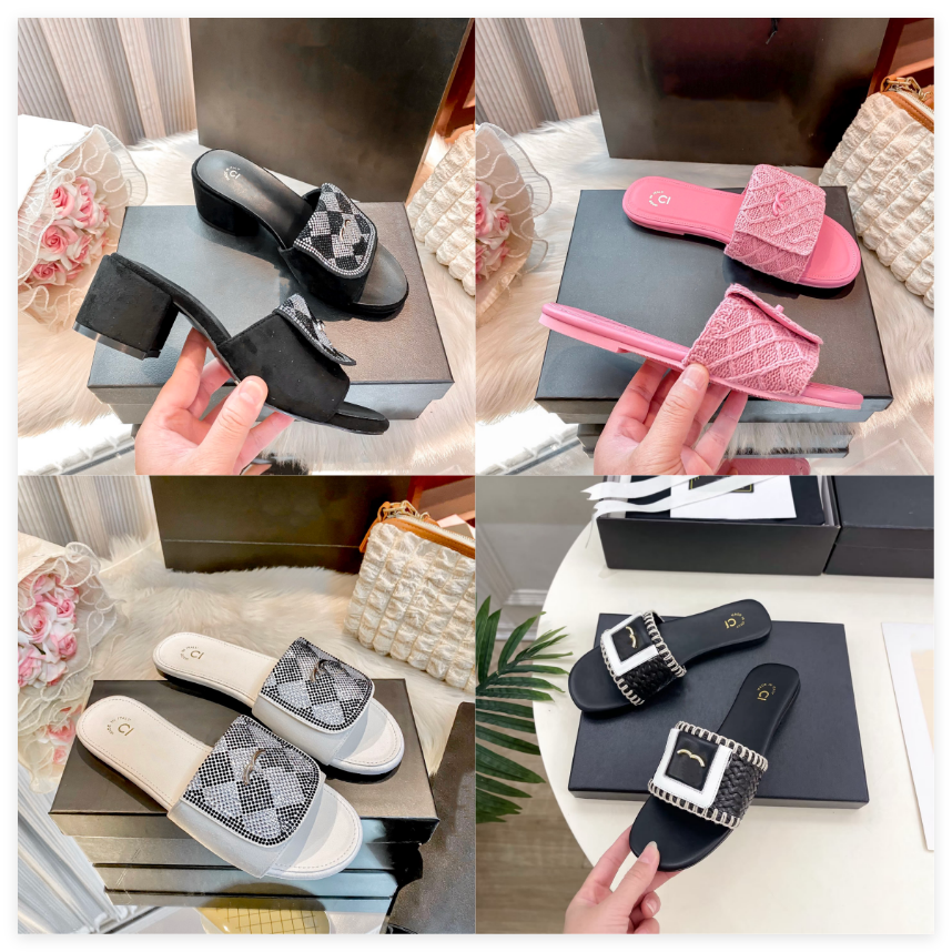 sandal for women platform sandals slides shoes thick bottom summer flat heel hook loop casual beach high quality slipper Hand-woven High heels flip-