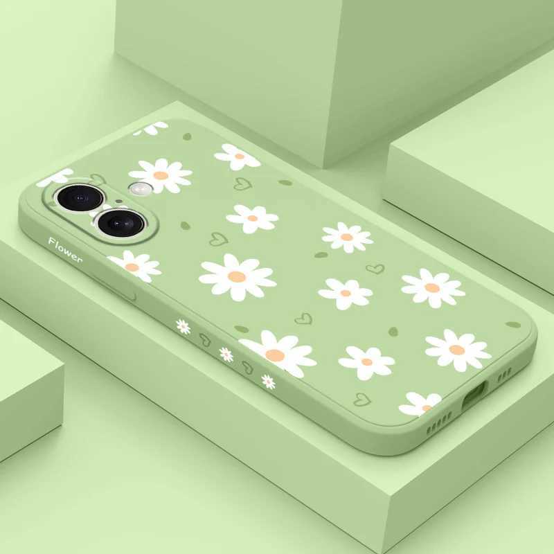 Tender Daisy Phone Case For iPhone 17 Air 16 15 14 13 12 11 X XR XS Plus Pro Max Mini Silicone Cover H260326-image-1099193533