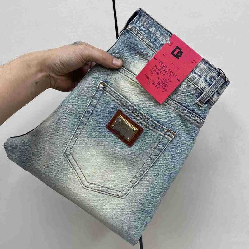 Men's Jeans Designer Spring/Summer New Denim Jeans European Fashion Brand Man Jeans High-end Man Clothing Style Trendy Long Pants