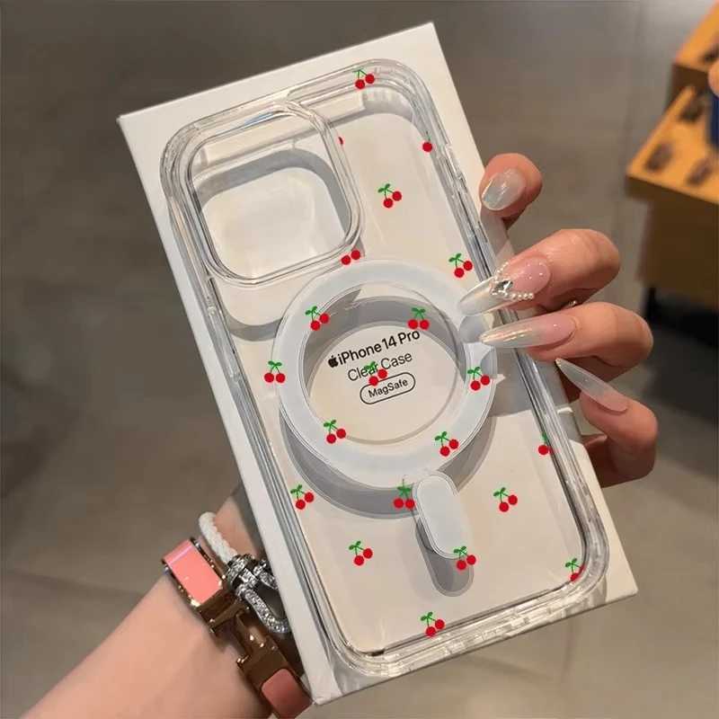 For Wireless Charger Case For iPhone 17 Pro Max Case iPhone 16 14 13 12 11 15 Pro Max Air Cute Cherry Print Phone Cover H260326-image-1099193604