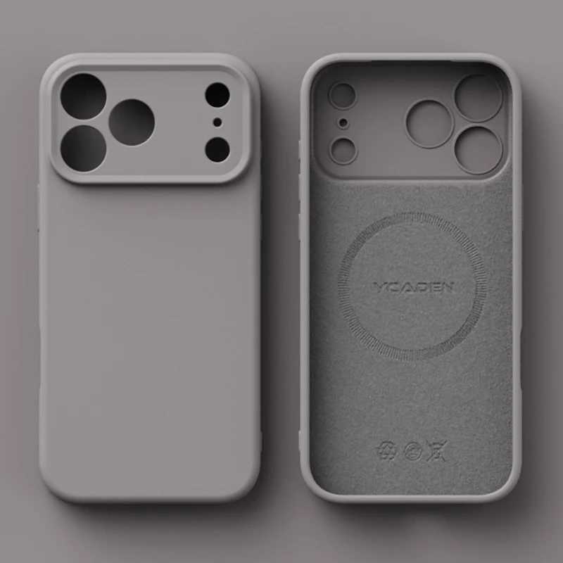 Original Liquid Silicone Magnetic Phone Case For iPhone 17 16 15 14 13 12 Pro Max Plus 17 Air For Magsafe Wireless Charge Cover H260326-image-1099195834