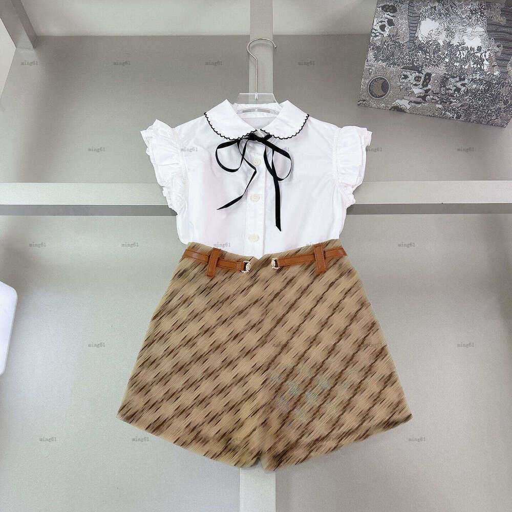 Brand baby POLO shirt suit Baby collar boys girls tracksuits kids designer clothes Summer Short-sleeved shirt and shorts A162X05N174