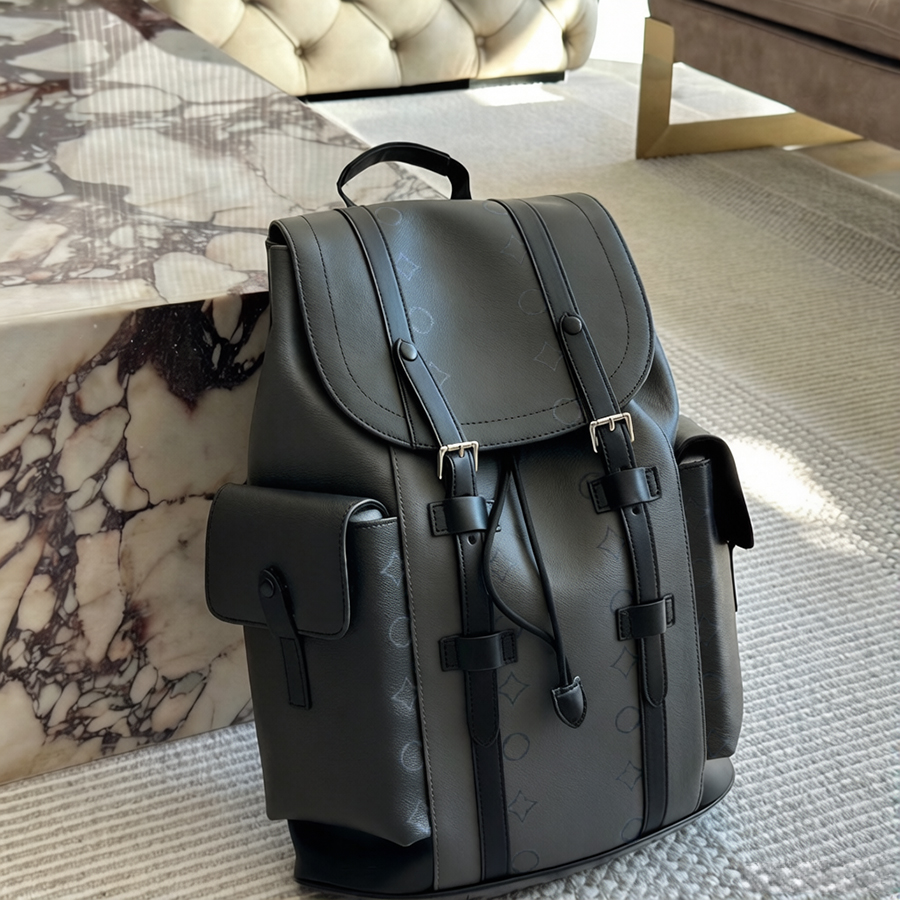 Sacs à dos de créateurs en plein air à la mode grande capacité sac à dos élégant hommes en cuir décontracté banlieue résistant à l'usure accessoi