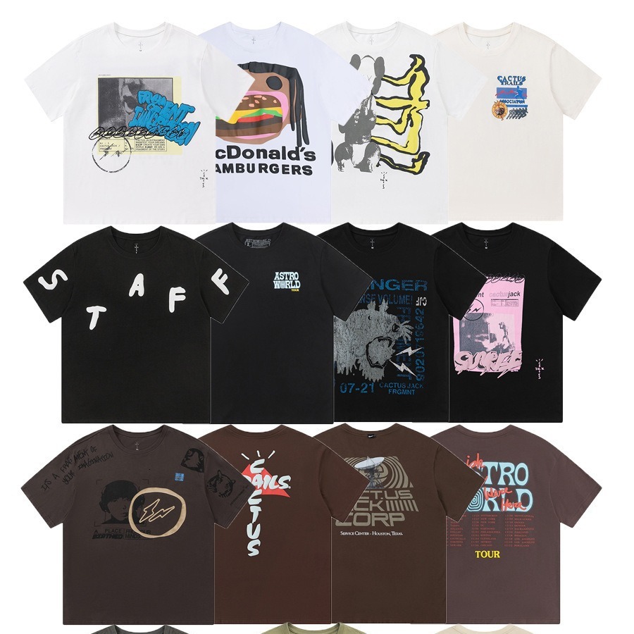 Men's T-Shirts Travisly Scottsly Summer New T Shirts Men Women High Quality Travislies Scottlies shirts Crew Neck Short Print Crew Neck Short S