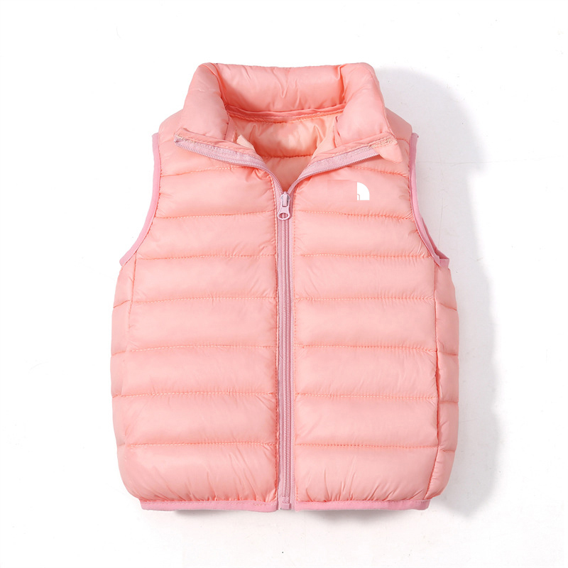Down Designer Baby Waistcoa Face Kids Vest Puffer Gilet Baby Jacket Woman Outwear Sleeveless Coat