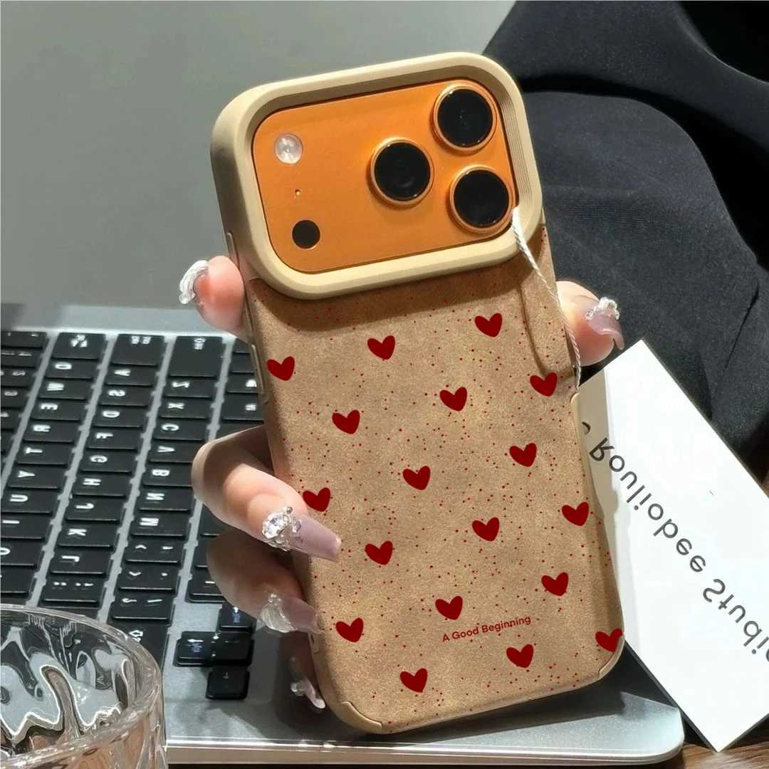 Executive Fiber Leather Case For iPhone 17Pro Max 13 14 15 16 Pro 7 8 Plus 11 12 17 Pro Max Shockproof Y2K INS Cute Luxury Funda H260326-image-1099195809