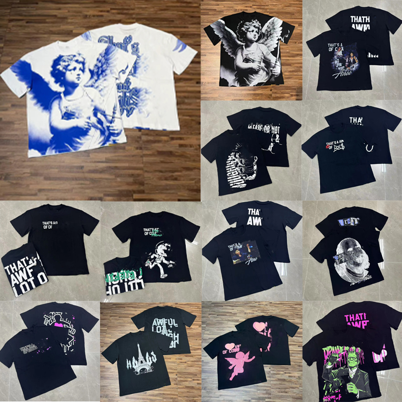 awful lot of caugh syrup shirt designer t shirt mens t shirt casual andloose caugh syrup shirt, men's and women's the samestyle S-XL-image-908884000