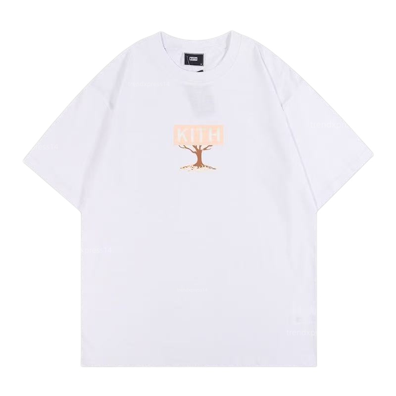 Kithity Shirt Designer Tshirts Classic High Street Letter Graphic Tee Men Women Summer Breathable Dye High Quality Tops Box Fit Short Sleeve Kithd T