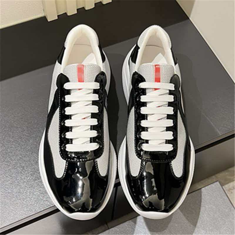 praadd shoes 12A Designer Sneakers Women Running Shoes For Men Platform Sneakers Luxury Casual Shoes Leather Patent Womens Toe Sport Tennis Mens Bla
